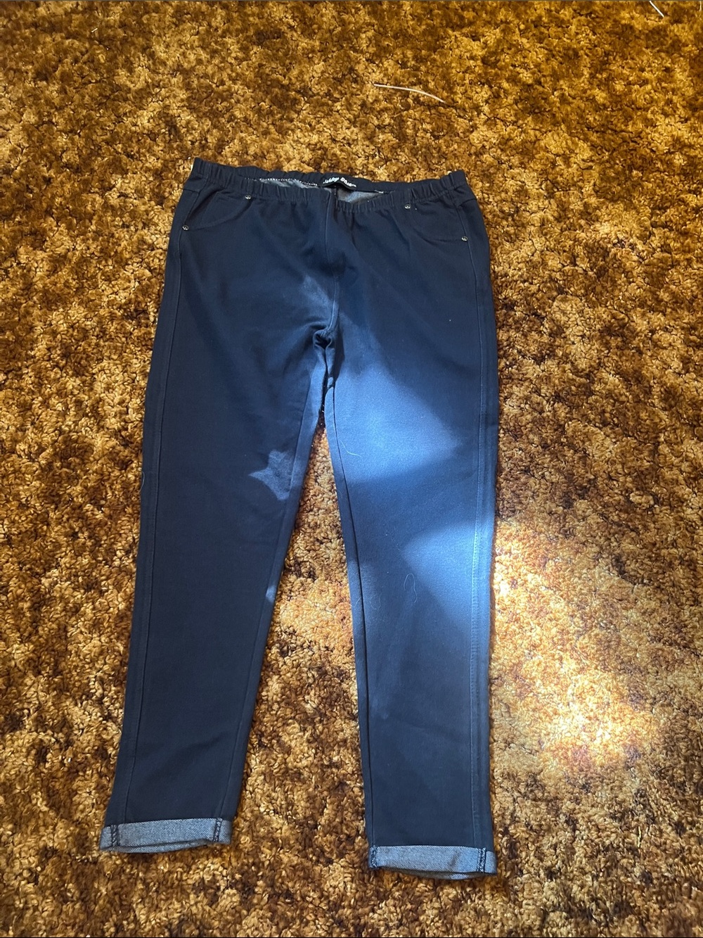 Ashley Blue Navy Blue Capris